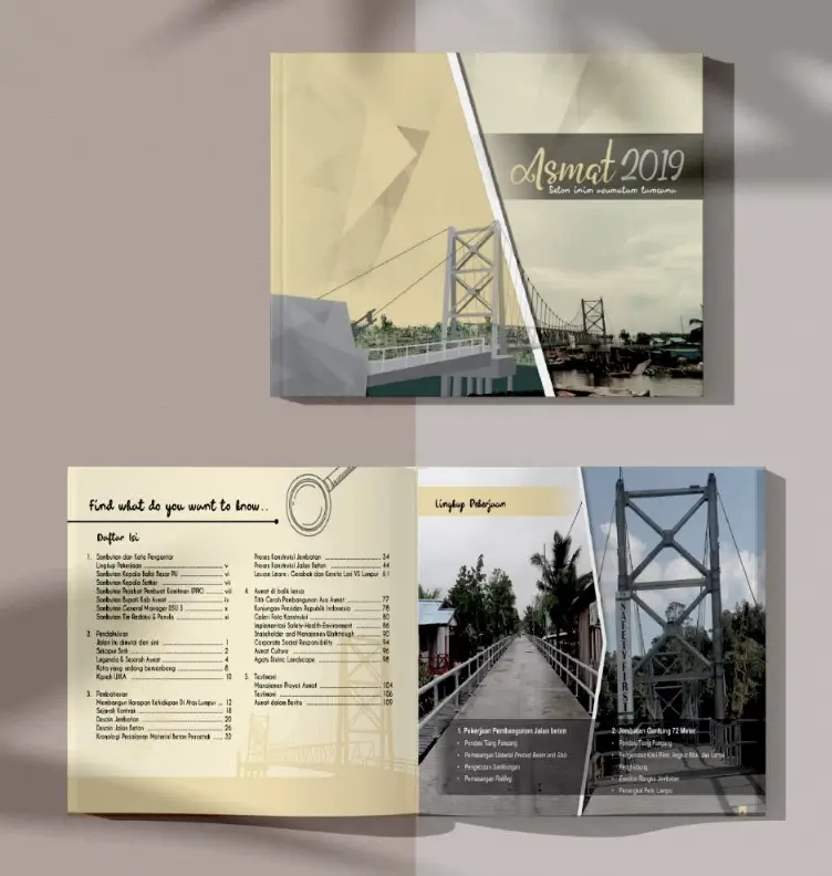 portfolio annual report asmat by mahesa creative studio & POPOUT.ID